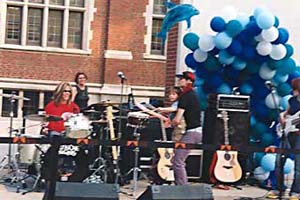 Kristen Henderson with little boy